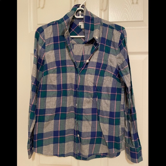 J Crew flannel button down - Picture 1 of 2